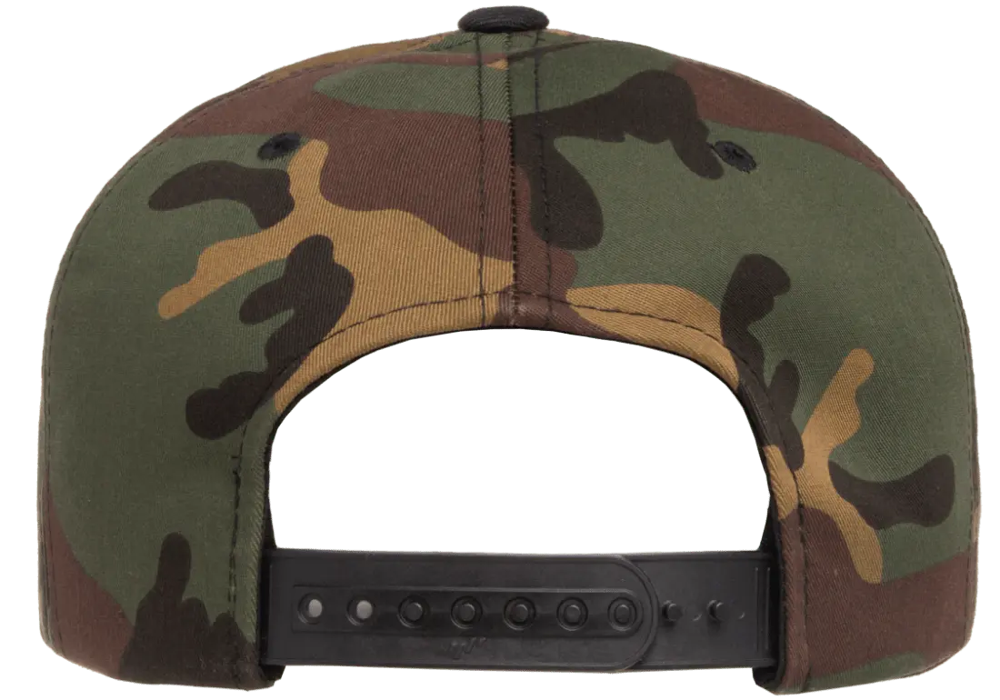 YP Classics® premium snapback camo cap - 2-tone-DTF PRINTING