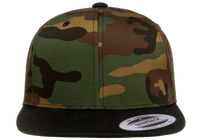 YP Classics® premium snapback camo cap - 2-tone-DTF PRINTING