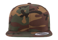 YP Classics® premium snapback camo cap-DTF PRINTING