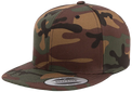 YP Classics® premium snapback camo cap front