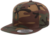 YP Classics® premium snapback camo cap front