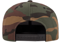 YP Classics® premium snapback camo cap-DTF PRINTING