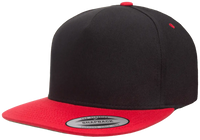 YP Classics® 5-panel cotton twill snapback cap - 2-tone front