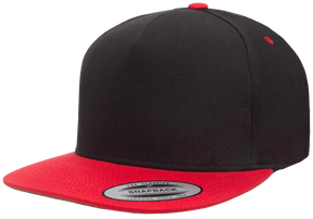 YP Classics® 5-panel cotton twill snapback cap - 2-tone front