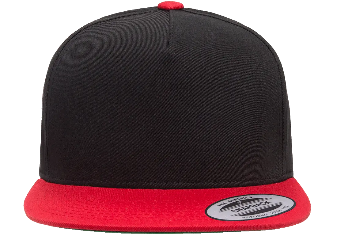 YP Classics® 5-panel cotton twill snapback cap - 2-tone-DTF PRINTING