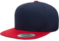 YP Classics® 5-panel cotton twill snapback cap - 2-tone-DTF PRINTING