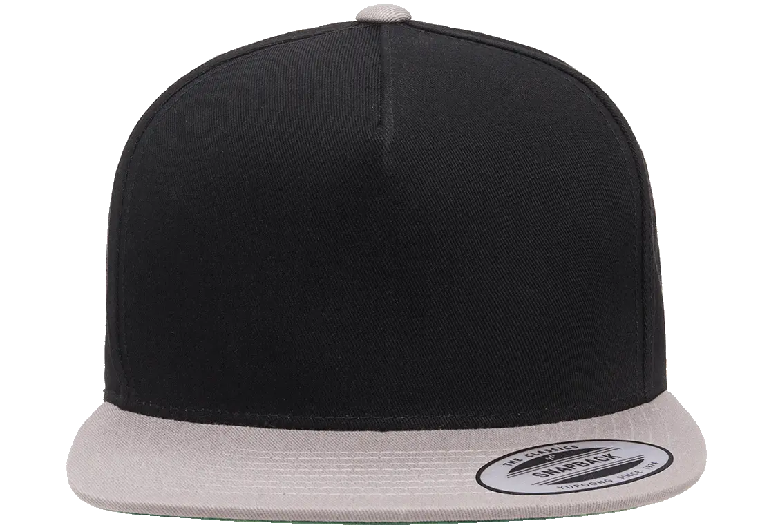 YP Classics® 5-panel cotton twill snapback cap - 2-tone-DTF PRINTING