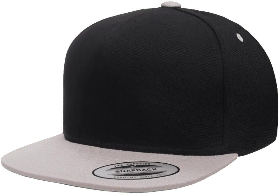 YP Classics® 5-panel cotton twill snapback cap - 2-tone-DTF PRINTING