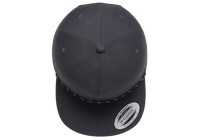 YP Classics® Lightly Structured 5-Panel Snapback Cap with Braided Rope-DTF PRINTING