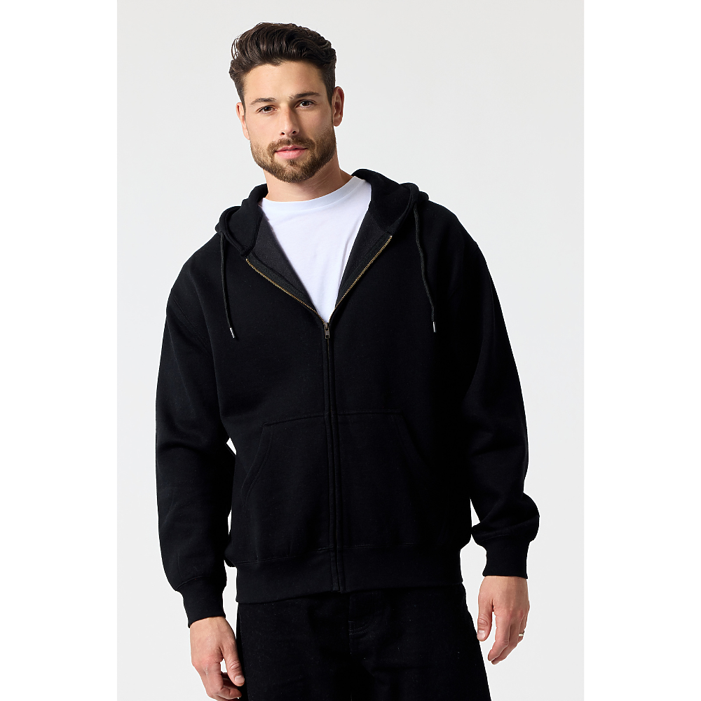 Premium (Black) Zip up Hoodie (9oz)-DTF