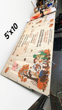 Custom vinyl banner, 5x10