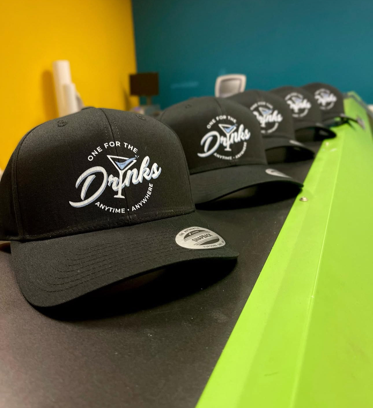 (NO MINIMUM) Printed Hats (Snap Backs  Curved Visor)