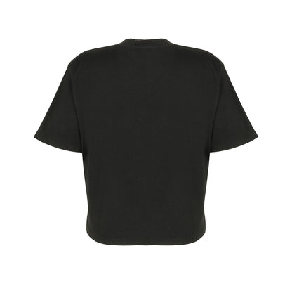 RELAXED FIT CROPPED TEE (Black) (Women’s)DTF PRINT