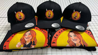 (NO MINIMUM) Printed Hats (Snap Backs  Curved Visor)