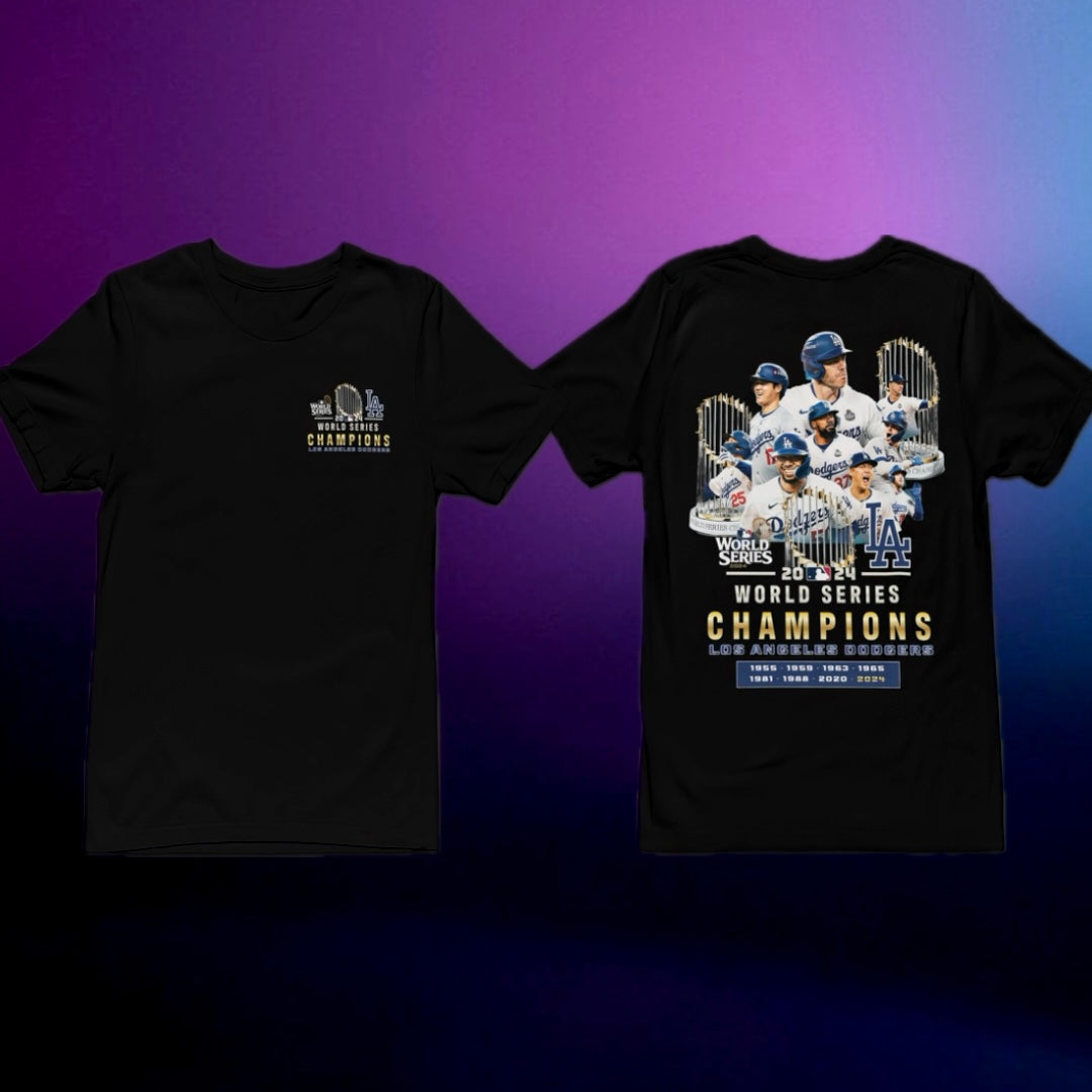 2024 CUSTOM WORLD SERIES CHAMPIONS TEE (LA DODGERS)