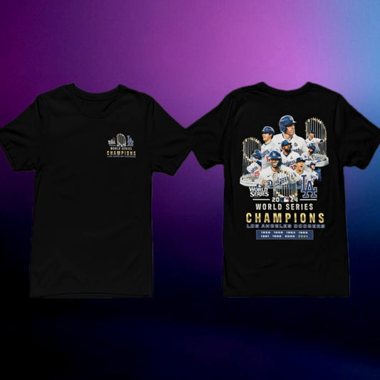NEW CUSTOM WORLD SERIES CHAMPIONS TEE (LA DODGERS)