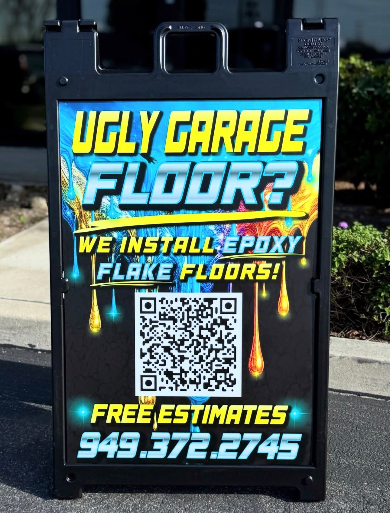 Premium Heavy Duty A-FRAME w/prints included