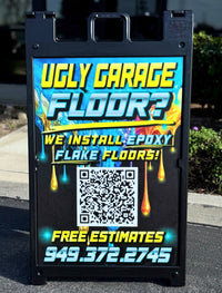 Premium Heavy Duty A-FRAME w/prints included
