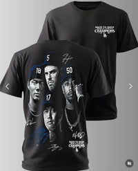 World Series Champs Tee Back2Back ( Premium Black Cotton Tee )