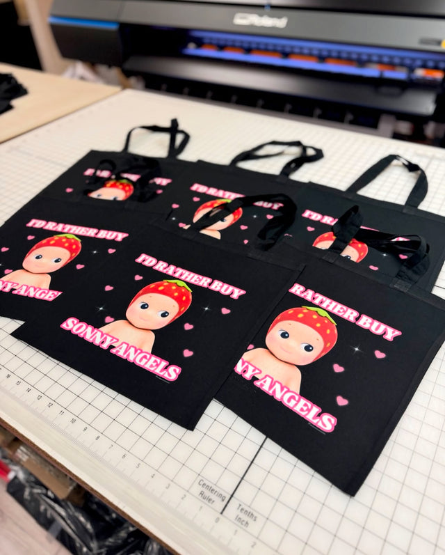 (NO MINIMUM) 14"(W) x13"(H)  Q800 Promotional Black Tote