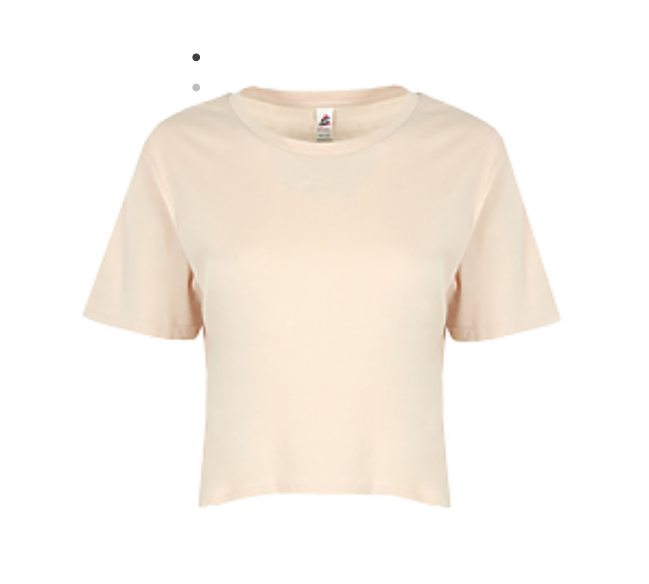 (NO MINIMUM) RELAXED FIT CROPPED TEE (Black) (Women’s)DTF PRINT