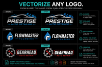 Logo Vectorizing Service 24-36 hour turnaround