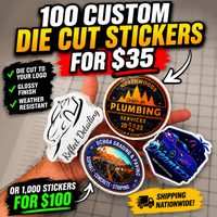 HOT DIE CUT STICKER SPECIAL!! 3.5”