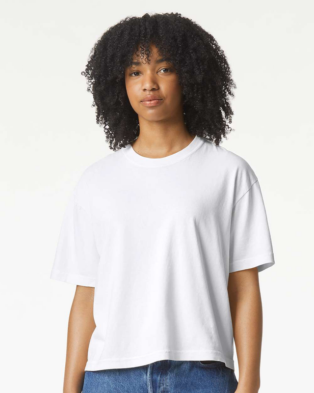 20 ORDER MIN. (Comfort Colors 3023CL Women's Heavyweight Boxy T-Shirt 6.1 oz.) 4 Color Options