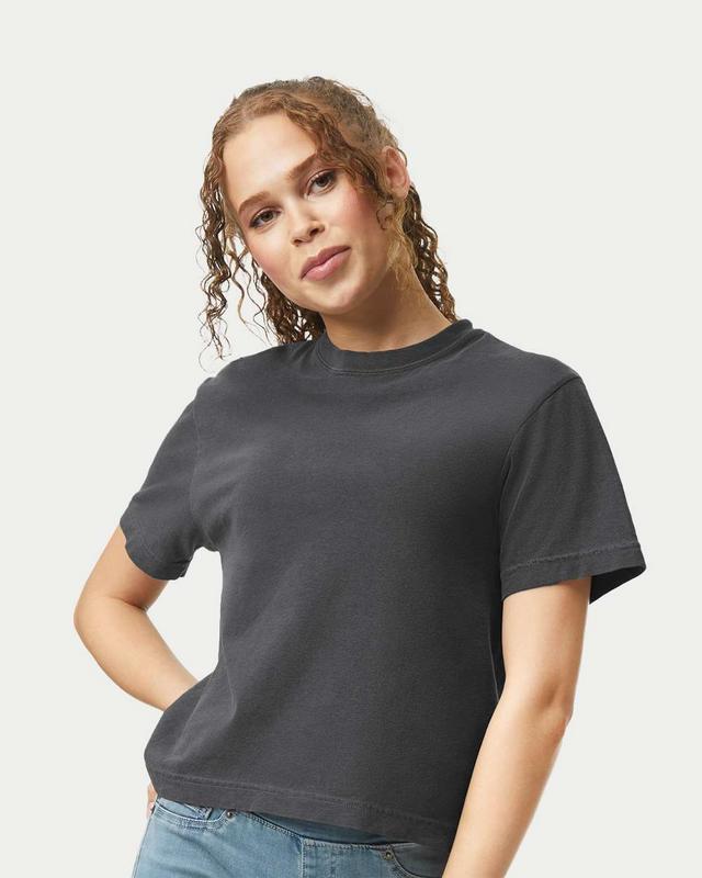 20 ORDER MIN. (Comfort Colors 3023CL Women's Heavyweight Boxy T-Shirt 6.1 oz.) 4 Color Options