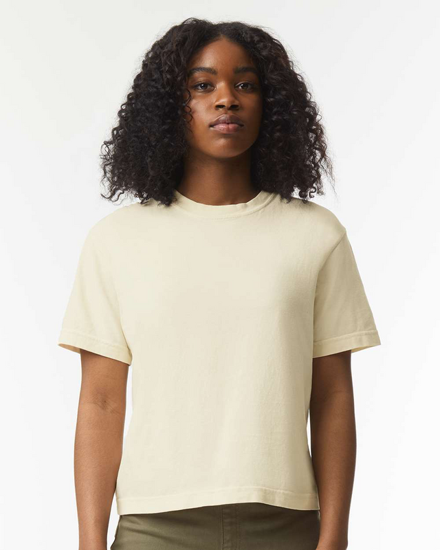 20 ORDER MIN. (Comfort Colors 3023CL Women's Heavyweight Boxy T-Shirt 6.1 oz.) 4 Color Options