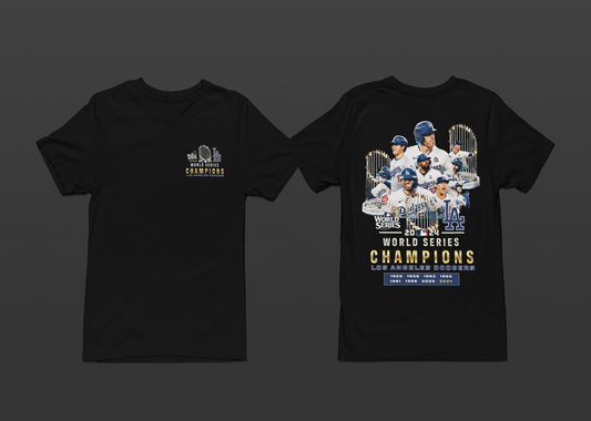 NEW CUSTOM WORLD SERIES CHAMPIONS TEE (LA DODGERS)