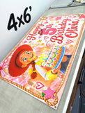 Custom vinyl banner, 4x6