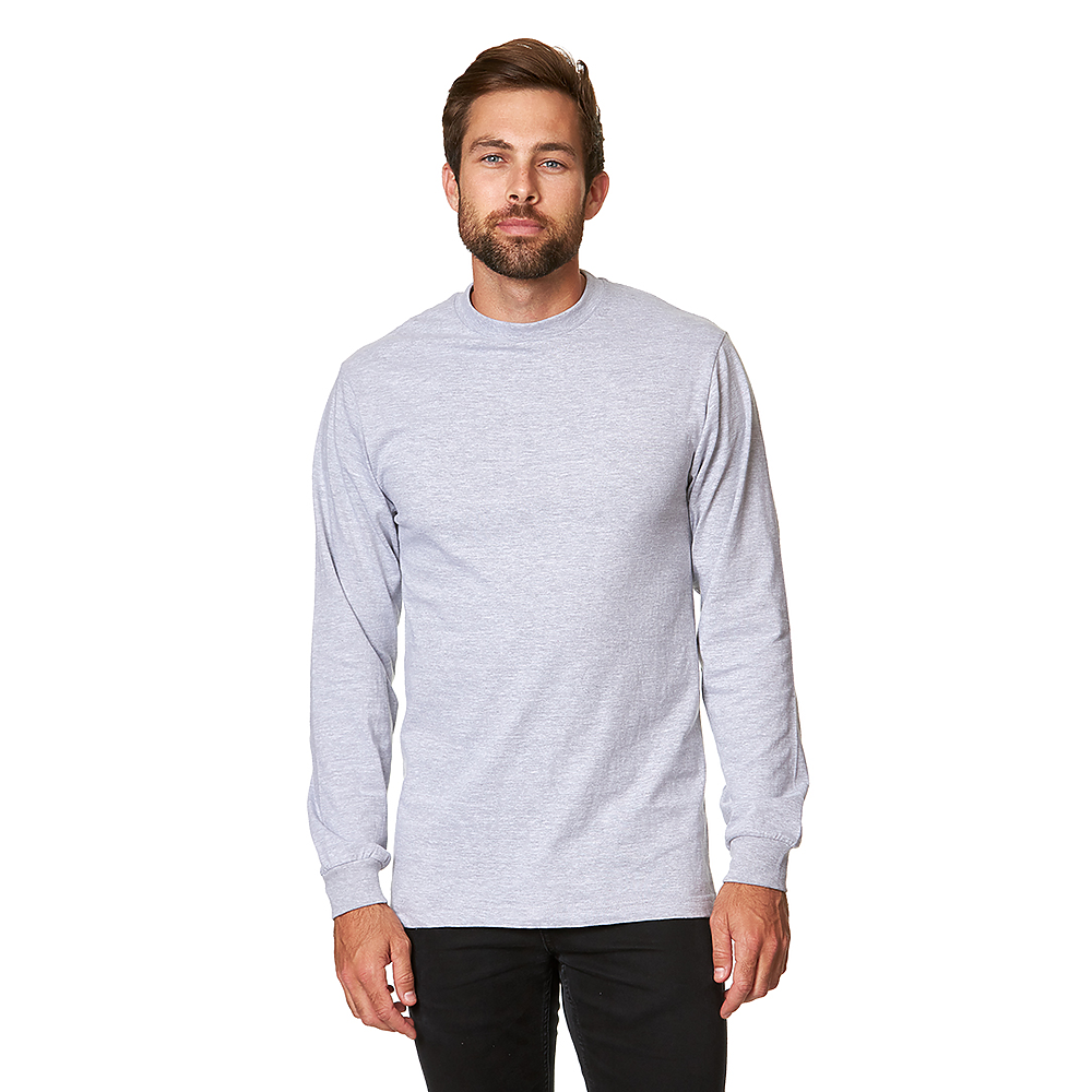 MEN'S HEAVY LONG SLEEVE TEE (6oz.) -DTF