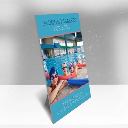 White PVC Counter Card Displays