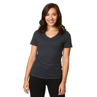 WOMEN'S ESSENTIAL V-NECK TEE (4.3oz.)-DTF