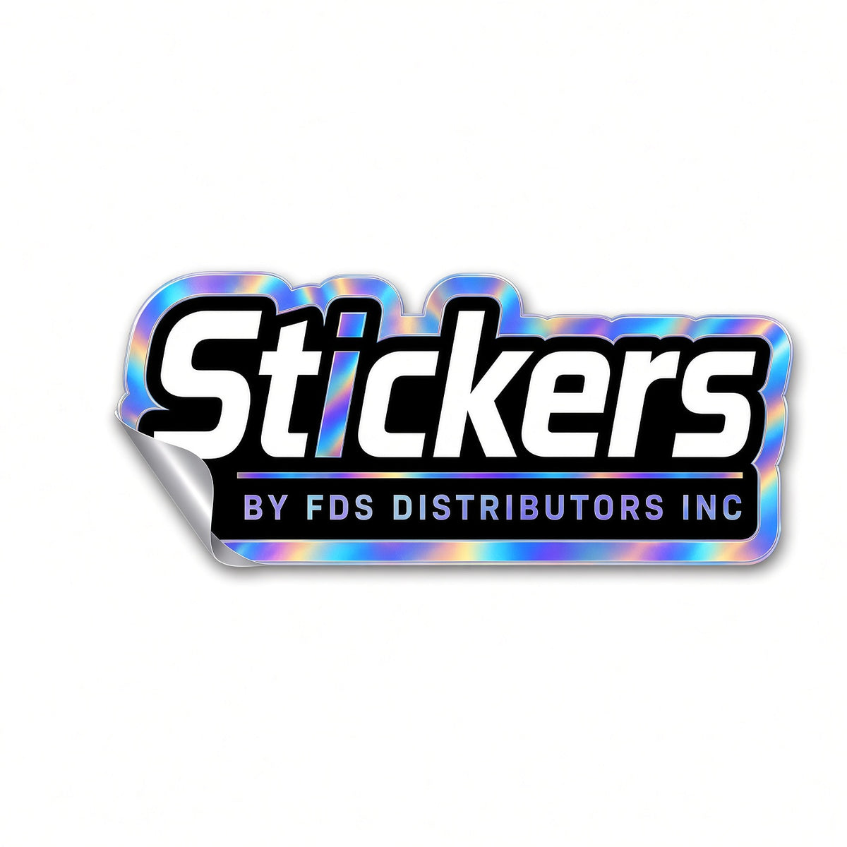 Holographic die cut sticker