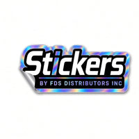 Holographic die cut sticker