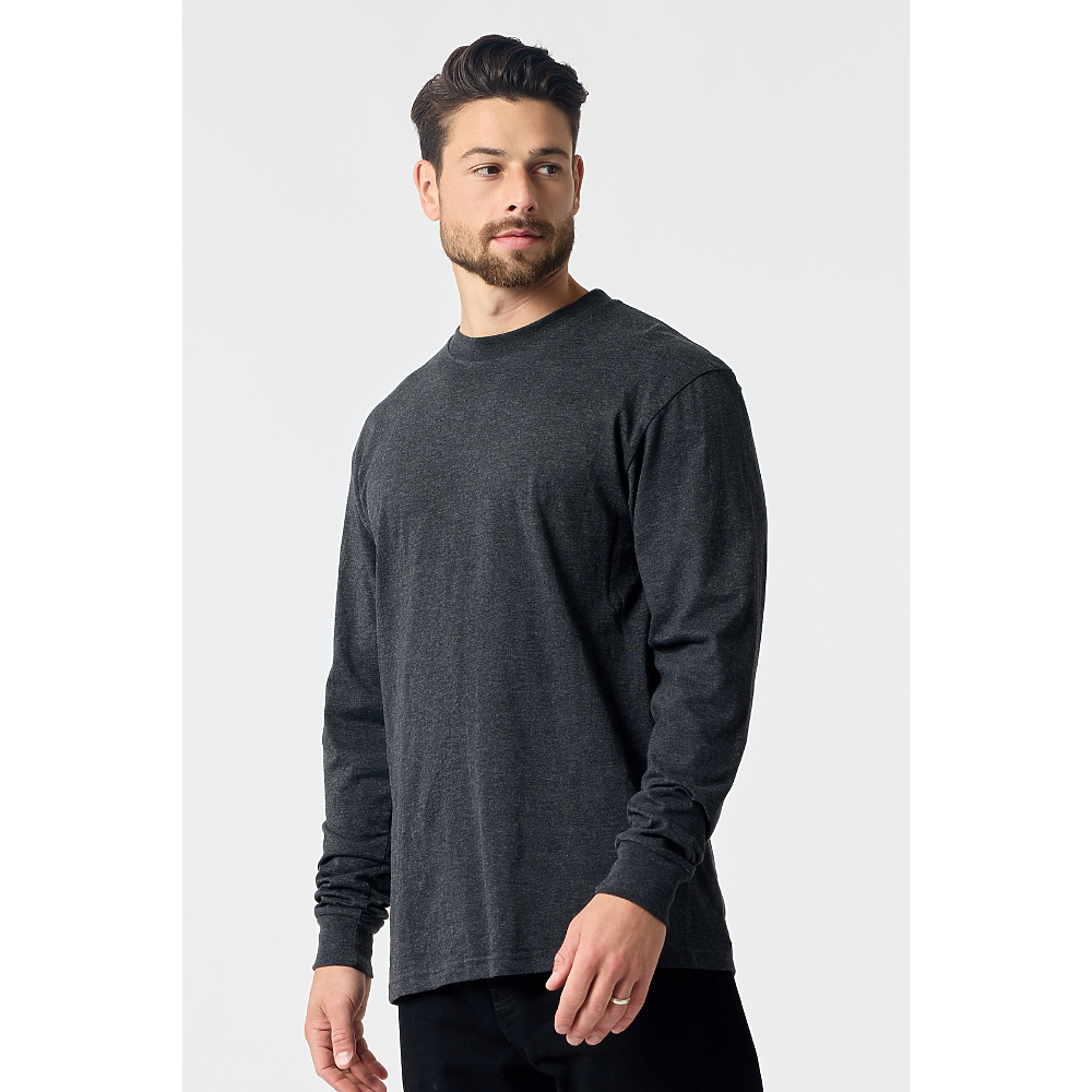 MEN'S HEAVY LONG SLEEVE TEE (6oz.) -DTF