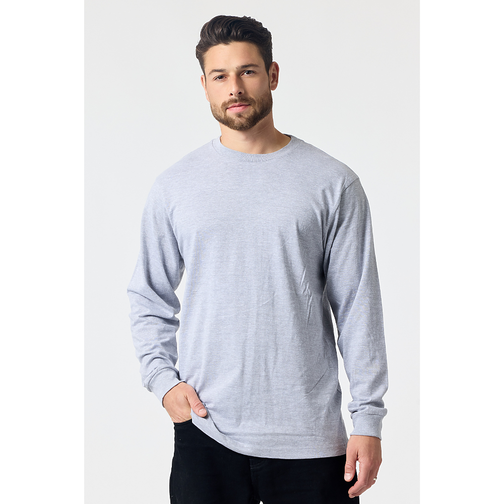 MEN'S HEAVY LONG SLEEVE TEE (6oz.) -DTF